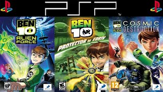 All Ben 10 Games on PSP [upl. by Tterrab632]