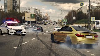 Street Drift BMW M4 C63 S [upl. by Katrine]