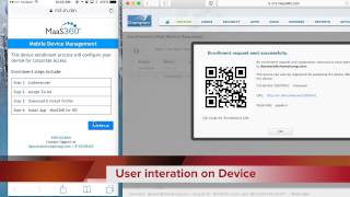 MaaS360Device enrollment via Adhoc [upl. by Sirtimed133]