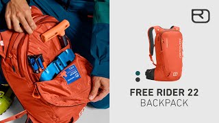 FREE RIDER RUCKSACK preisgekrönte Innovation für Tiefschnee Deutsch  ORTOVOX [upl. by Alik]