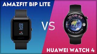 Amazfit Bip Lite vs Huawei Watch 4 Comparison [upl. by Shore]