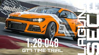 GT7  Time Trial  Laguna Seca  Volkswagen Scirocco ￼Gr4  128048  Gold Time [upl. by Hevak]