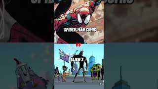 SpiderMan Comic vs Alien X shorts spiderman ben10 örümcekadam vs edit tiktokvideo [upl. by Brnaba]