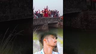 Vidai kaise Kari Pawan Singh Durga visarjan  मां दुर्गा विसर्जन 🙏😭😭 [upl. by Joyann]