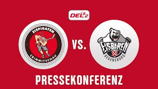 PRESSEKONFERENZ  EISPIRATEN CRIMMITSCHAU  EISBÄREN REGENSBURG  13102024 [upl. by Ahsat]