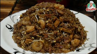 Receta de arroz chino original  cómo se hace el arroz chino  arroz oriental [upl. by Tandy]