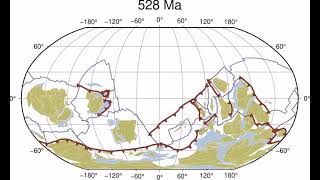 Plate tectonic evolution from 1 Billion years ago to the present [upl. by Brazee]