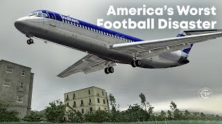 Crashing Just Before Landing in West Virginia  TWO Football Tragedies [upl. by Charmane]