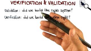 Verification amp Validation  Georgia Tech  Software Development Process [upl. by Ayocat]