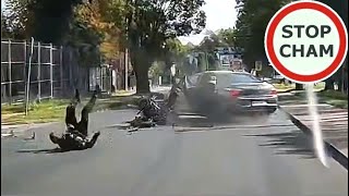 Wypadek motocyklisty z osobówką 1635 Wasze Filmy [upl. by Yuu]