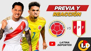 PERÚ VS COLOMBIA PREVIA EN VIVO ELIMINATORIAS SUDAMERICANAS  LATINA DEPORTES [upl. by Jo]