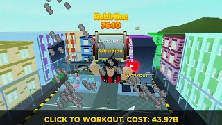 50 Million Strength Full Gameplay on Strongman Simulator Roblox [upl. by Mialliw]