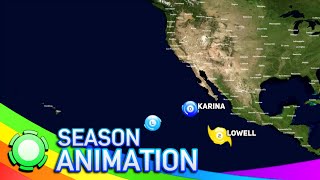 2026 Hypothetical Pacific Hurricane Season Animation ThePhoneExpert [upl. by Zsa]