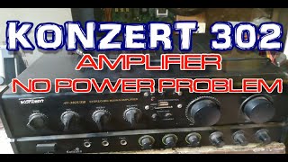 KONZERT 302 AMPLIFIER NO POWER PROBLEM [upl. by Adyht118]