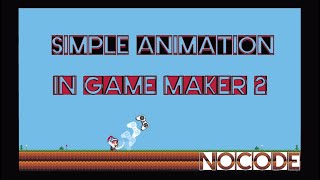 Simple animation Tutorial  Game Maker Studio 2 Drag and Drop [upl. by Zedecrem]