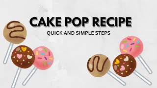 EASY TO MAKE CAKE POP😋￼ [upl. by Gauldin]