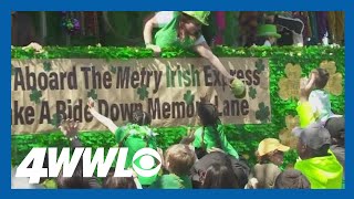 No potatoes for Metairie Road St Patricks Day Parade this year [upl. by Romeo]