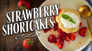 Tastes of Summer ☀️  Easy amp Delicious STRAWBERRY SHORTCAKE Recipe 🍓🍰 [upl. by Gainer]