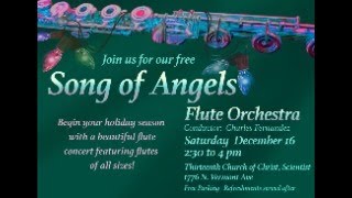 Live Holiday Church Flute Choir and Harp Concert  Saturday December 16th at 230PM [upl. by Pavier]