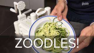 How to Use a Spiralizer to Make Zucchini Noodles or Zoodles [upl. by Fevre64]