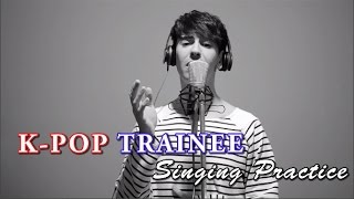 NONASIAN KPOP TRAINEE VOCAL REHEARSALS 외국인 연습생 노래 연습 [upl. by Caressa730]