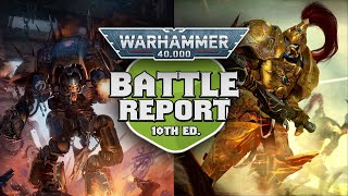 Chaos Knights vs Adeptus Custodes Warhammer 40k 10th Edition Battle Report Ep 29 [upl. by Ahsennod]