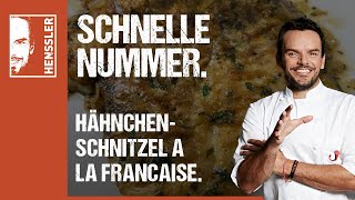 Schnelles Hähnchenschnitzel à la Francaise Rezept von Steffen Henssler [upl. by Leahcimauhsoj816]