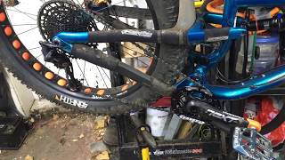 SRAM Eagle 1x12 Setup on Salsa Bucksaw Fat Bike [upl. by Heffron443]