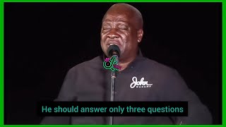 John Mahama CONFRONTS Bawumia with Five Tough Questions  Shorts  2024 [upl. by Asyle]