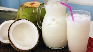 cómo hacer AGUA DE COCO NATURAL [upl. by Aisan238]