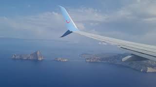 Landing Ibiza TUI FLY Boeing 737800 [upl. by Llovera680]