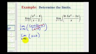 Ex 3 Determine Limits Analytically by Factoring [upl. by Nnyrb466]