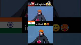 English or hindi🥵naruto painspeech [upl. by Nitas]