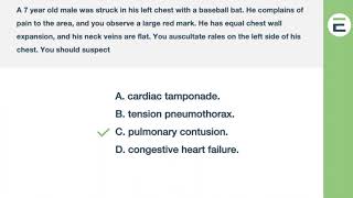 NREMT Review Pediatric Chest Trauma [upl. by Rivi]