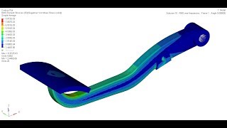 PSD analysis of an arm bracket using Optistruct [upl. by Susanna871]