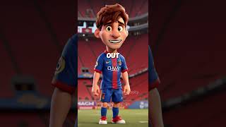 Ronaldo vs Messi  The Battle of the GOATS 😂⚽ shorts animationmeme [upl. by Khalin792]