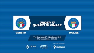 TDR 2024  C11  VENETO  MOLISE  Under 17  Quarti di Finale [upl. by Drageruaeb700]