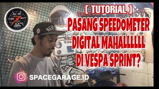 CARA PASANG SPEEDOMETER SIP DI VESPA SPRINT [upl. by Stedmann]