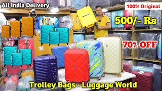 Luggage Bags 70 OFF  500 Rs 🔥 Cheapest Luggage Bags Cash On Delivery पर खरीदे  Luggage World [upl. by Neelik]