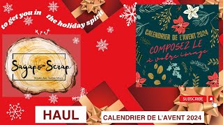 CALENDRIER DE LAVENT 2024  SAGAPOSCRAP il est ENFIN arrivé  IMPATIENTE Team NOEL [upl. by Quickel148]