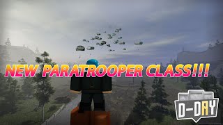 Trying the new PARATROOPER CLASS Roblox DDAY [upl. by Sulecram]