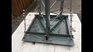 Tilting HAM Radio Antenna Tower  Part 1 [upl. by Yahiya]