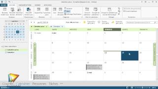 Tutoriel Outlook 2013  Gérer les affichages des calendriers  video2braincom [upl. by Nore682]