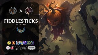 Fiddlesticks Mid vs Darius  KR Challenger Patch 143 [upl. by Lynnelle]