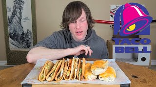 Taco Bell Quesalupa and Grilled Cheesy Burrito Mukbang [upl. by Anauqahc]