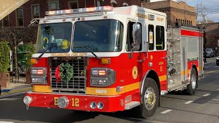 ⁴ᴷ  BRAND NEW  Philadelphia Fire Department Engine 12 amp Battalion 9 Responding Federal Q Horn [upl. by Bobbi780]