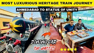 India’s First Luxurious Heritage Tourist Train Journey  Ahmedabad to KevadiaSTATUE OF UNITY 😍 [upl. by Anatole]