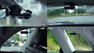 4 Channel Dashcam Setup 360 Degree Recording [upl. by Gnilrits315]