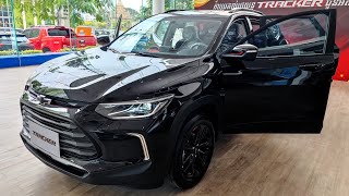 First Look Chevrolet tracker 2023 10L SUV 5 Seat  Black Color  Interior and Exterior [upl. by Josy]