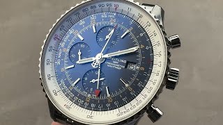 Breitling Navitimer 1 Chronograph GMT A24322121C2A1 Navitimer Bracelet Breitling Watch Review [upl. by Atarman]